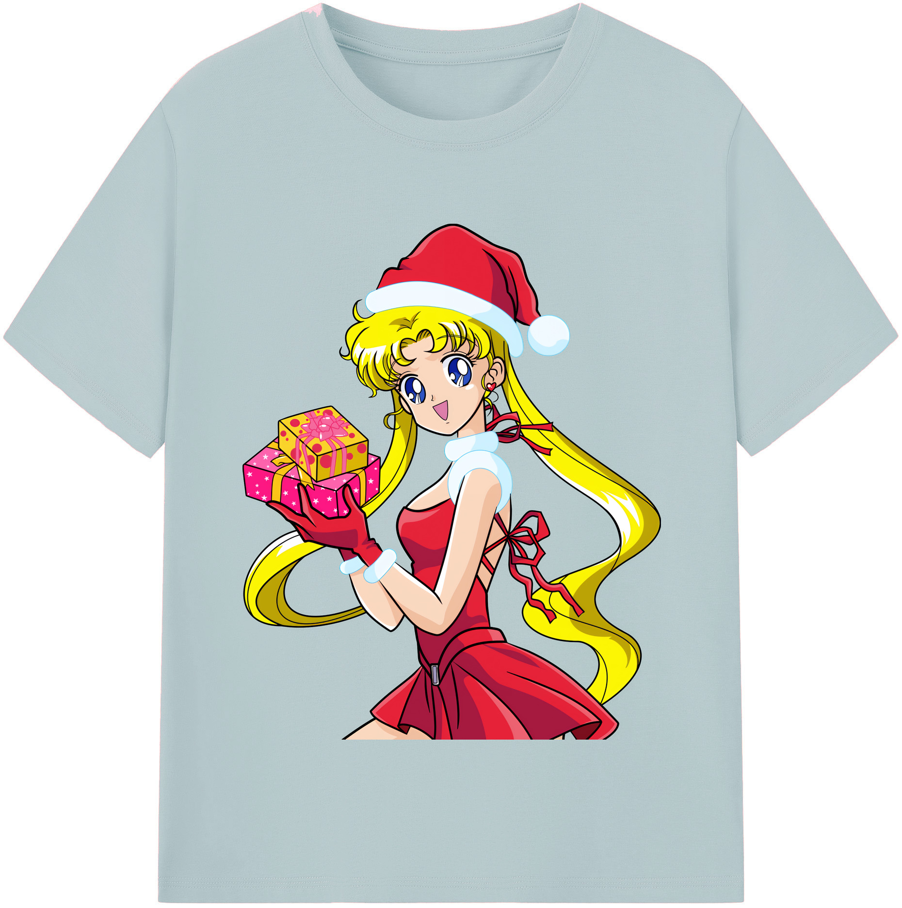 （画像用） 美少女戦士セーラームーン 月野 うさぎ つきの うさぎ Sailor Moon Tsukino Usagi 綿100％半袖Tシャツ（フロントプリント）